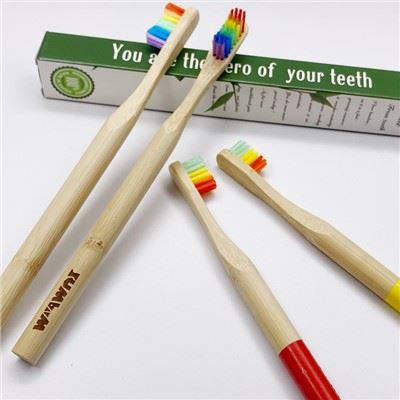 개인 로고 생분해성 대나무 칫솔