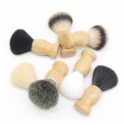 천연 강모 대나무 면도 브러쉬