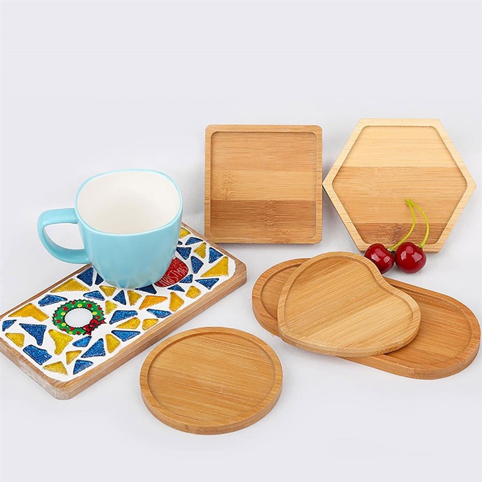 natural bamboo coaster